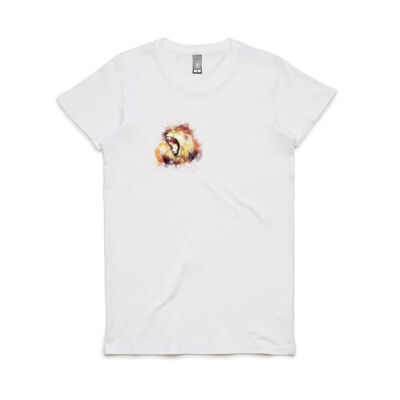 Lion Womens Maple Neck T-Shirt Thumbnail